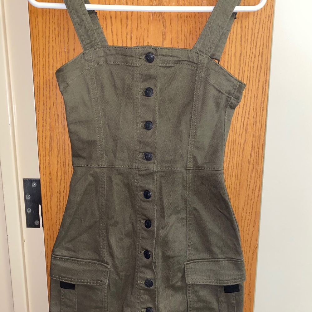Denim mini dress